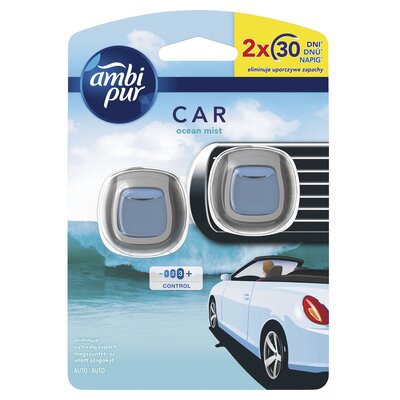Odświeżacz do samochodu AMBI PUR Ocean Mist (2 sztuki)