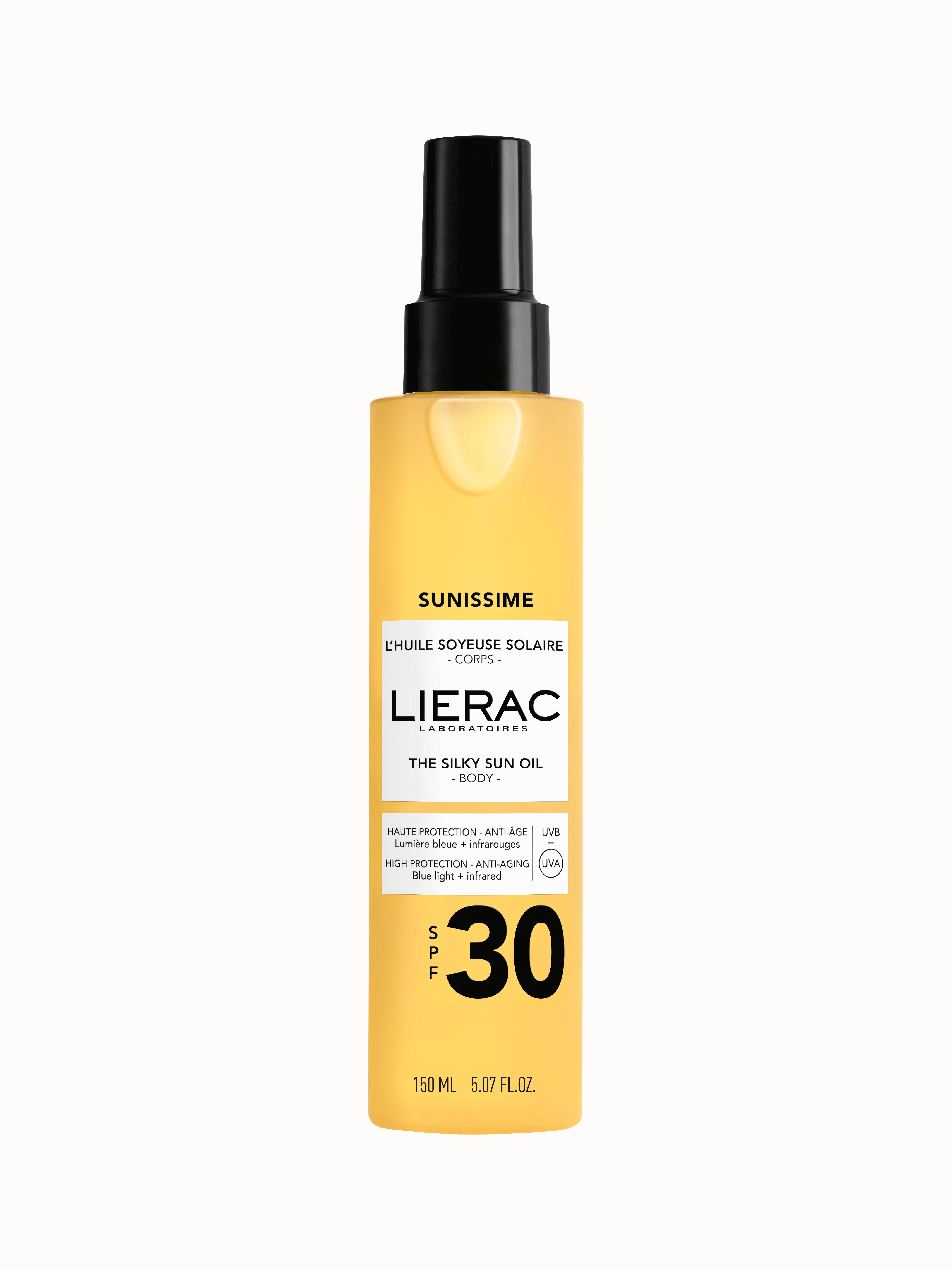 Lierac Sunissime jedwabisty olejek ochronny do ciała SPF30, 150 ml