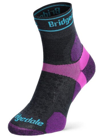Bridgedale - Skarpety damskie Ultralight T2 Merino Sport 3/4 - charcoal