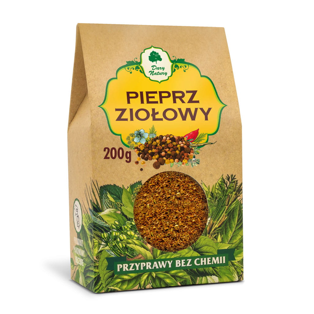 Pieprz ziołowy - duży kartonik 200g (DARY NATURY)