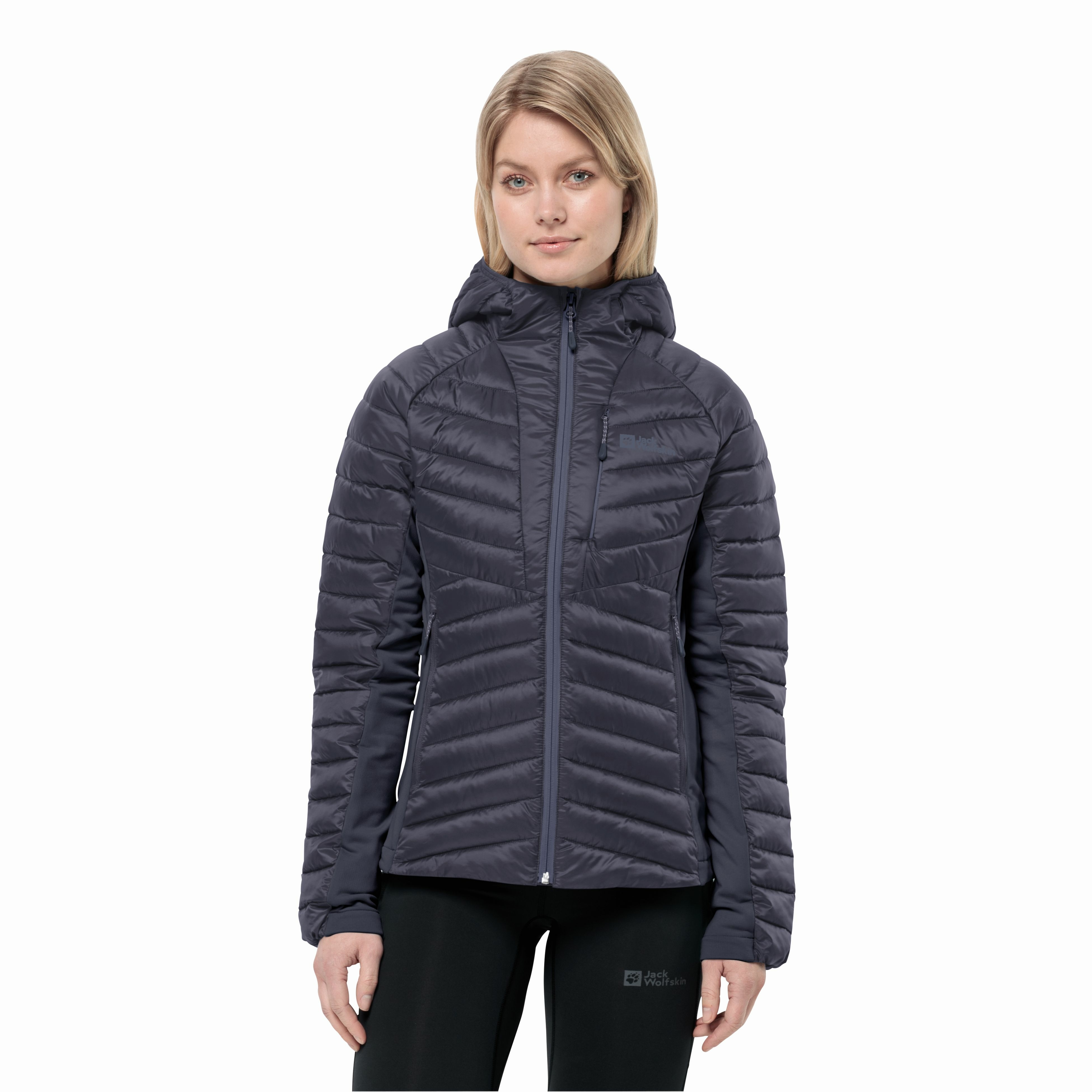 Damska kurtka hybrydowa Jack Wolfskin ROUTEBURN PRO INS JKT W graphite - XS