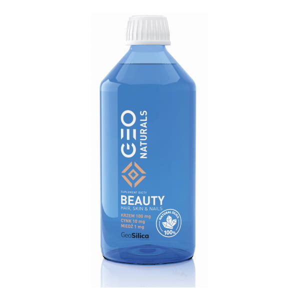 Geonaturals SILICA BEAUTY - Krzem 100 mg + cynk 10 mg + miedź 1 mg /500 ml