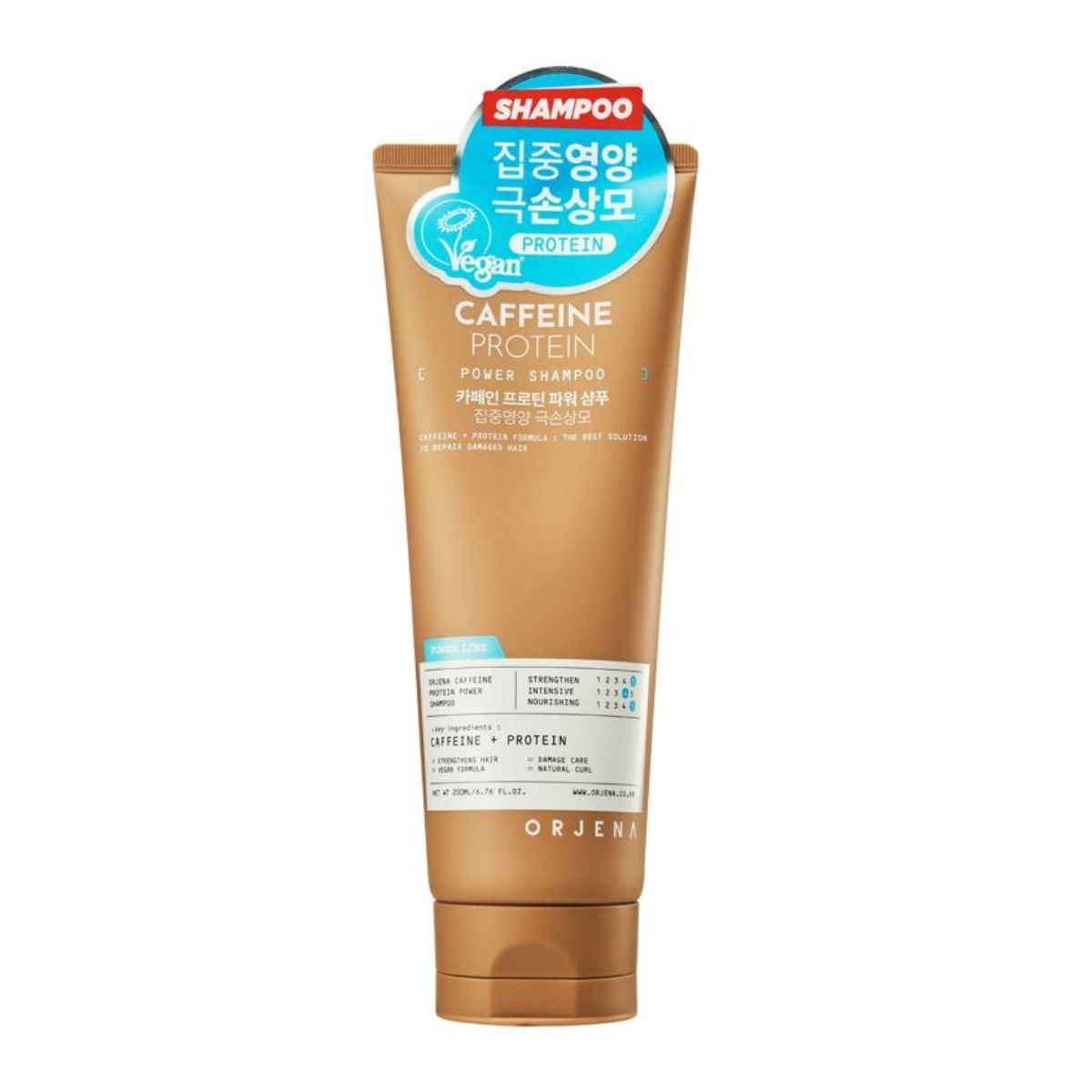 Orjena Caffeine Protein Power szampon do włosów, 200 ml