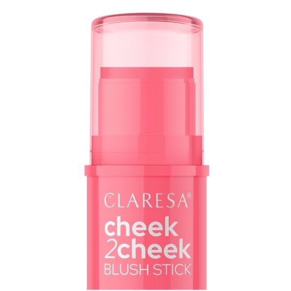 Claresa CHEEK2CHEEK BLUSH STICK kremowy róż w sztyfcie 02 Neon Coral, 6 g