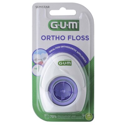 Nić dentystyczna SUNSTAR GUM Ortho Floss (50 sztuk)