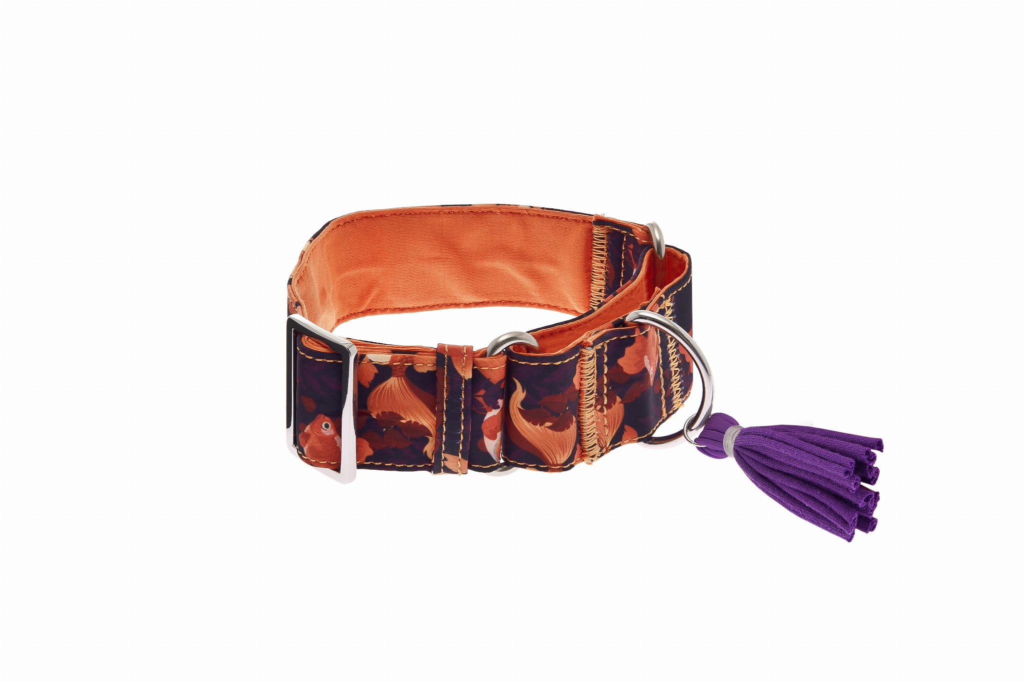 Ferribiella Obroża dla psa Kami Martingala pomarańczowa