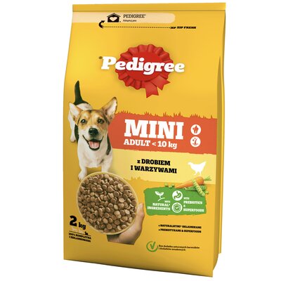 Karma dla psa PEDIGREE Adult Mini z drobiem i warzywami 2 kg
