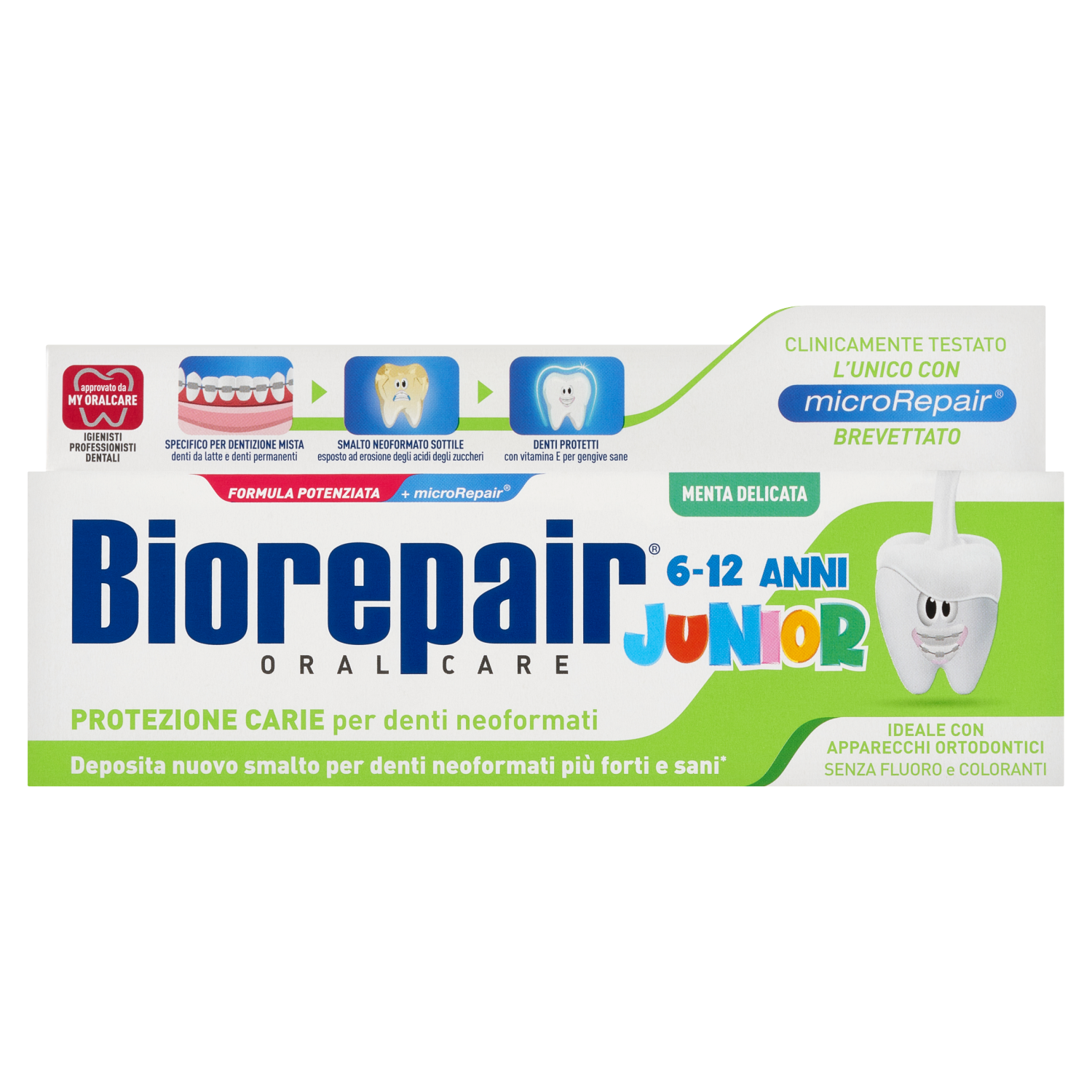 Biorepair Junior pasta do mycia zębów dla dzieci w wieku 6-12 lat, 75 ml