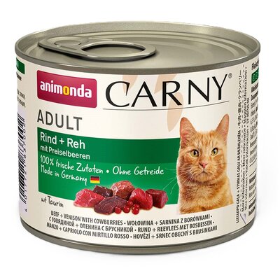 Karma dla kota ANIMONDA Carny Wołowina z sarniną i borówkami 200 g