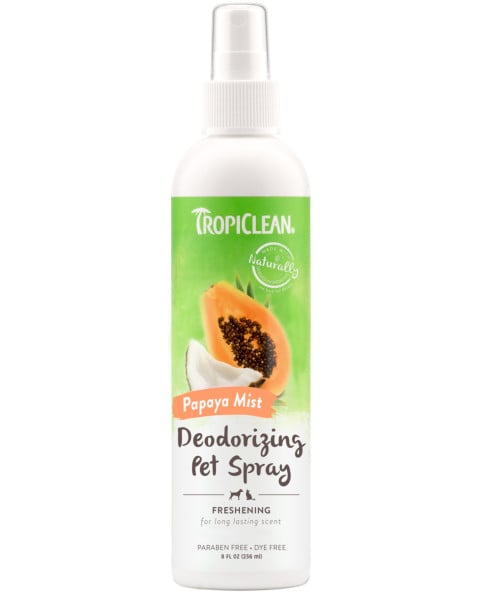 TROPICLEAN Papaya Mist Deodorizing Spray 236ml spray odświeżający dla psa i kota