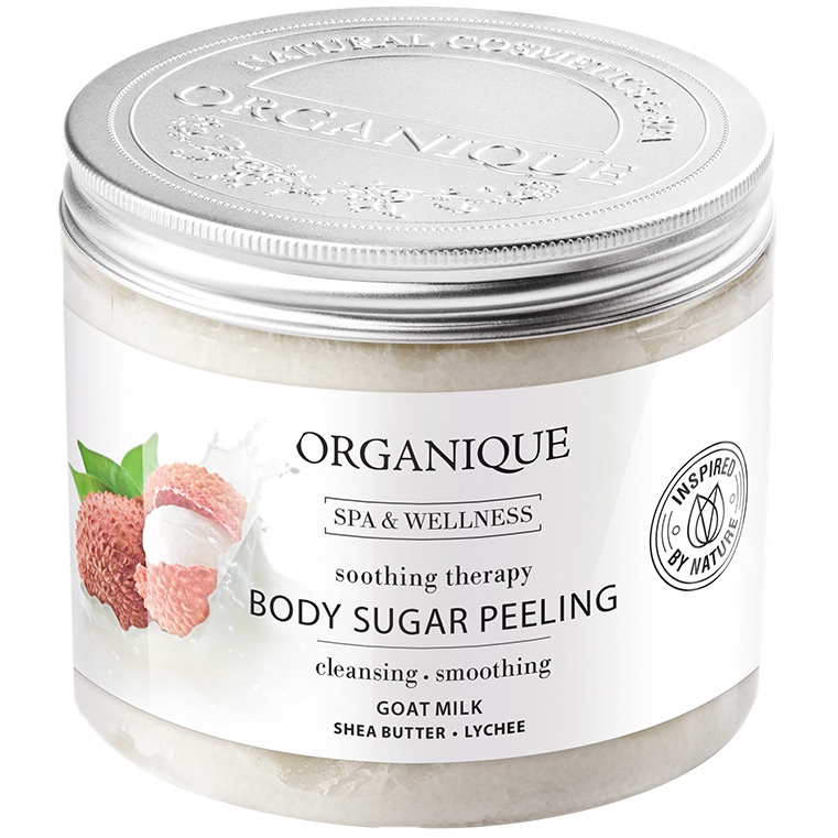 Organique łagodzący peeling cukrowy, 200 ml