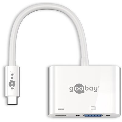 Adapter USB Typ C - VGA/USB Typ C GOOBAY 0.15 m