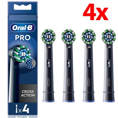 Oryginalna końcówka szczoteczki ORAL-B Pro Cross Action Czarny (4 szt.)