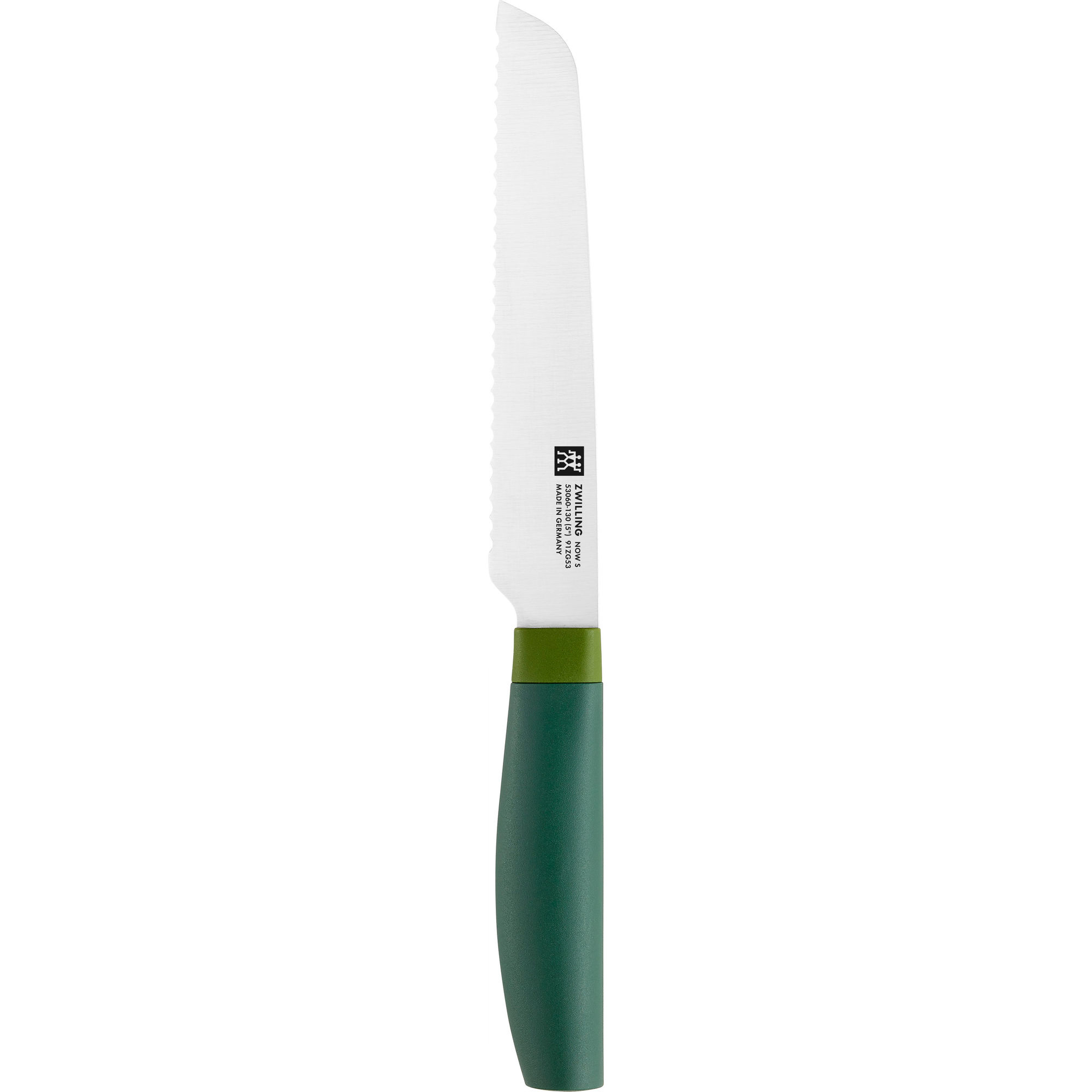 Zwilling - Nóż uniwersalny z ząbkami Now S - 13 cm zielony