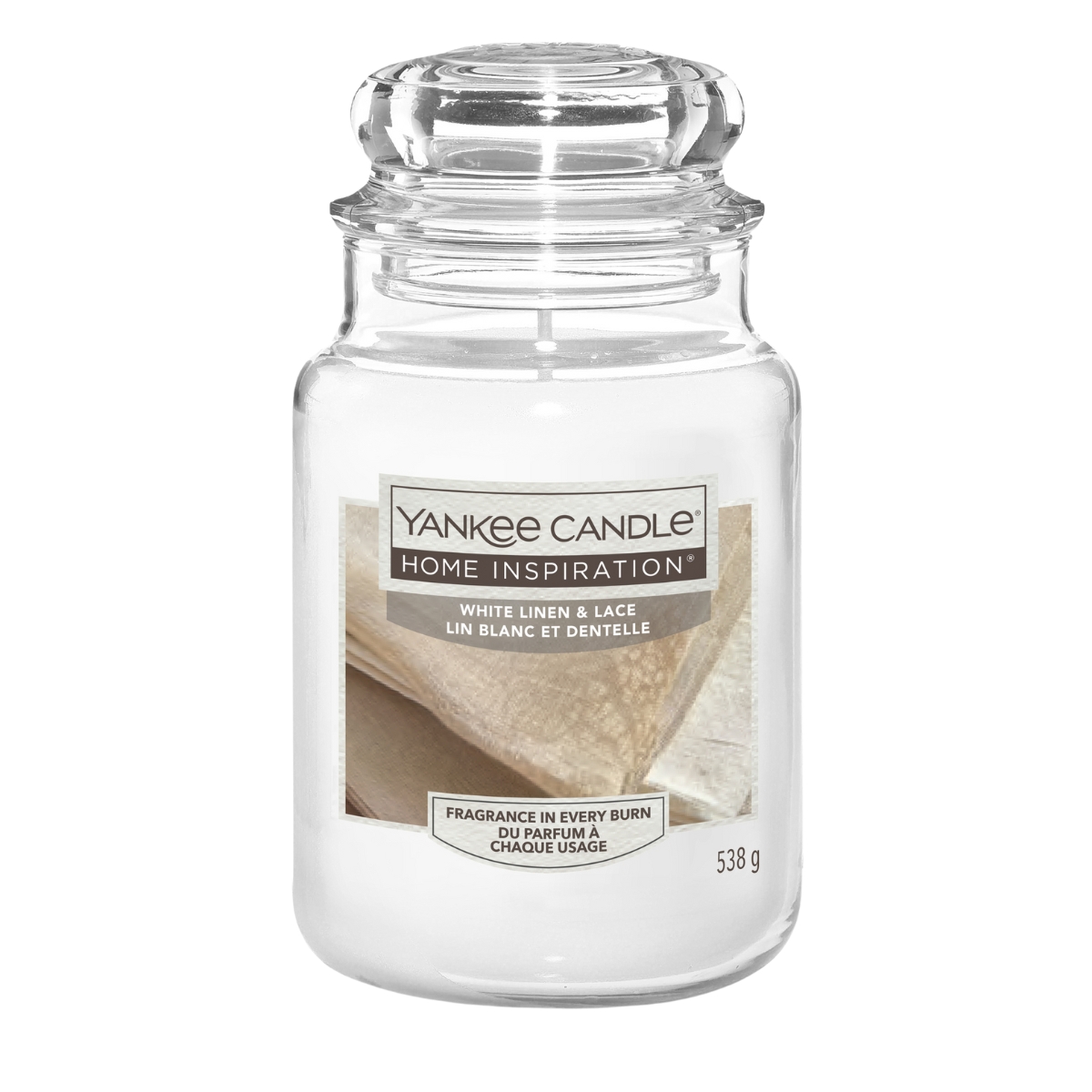 Yankee Candle Home Inspiration White Linen&Lace świeca zapachowa, 538 g