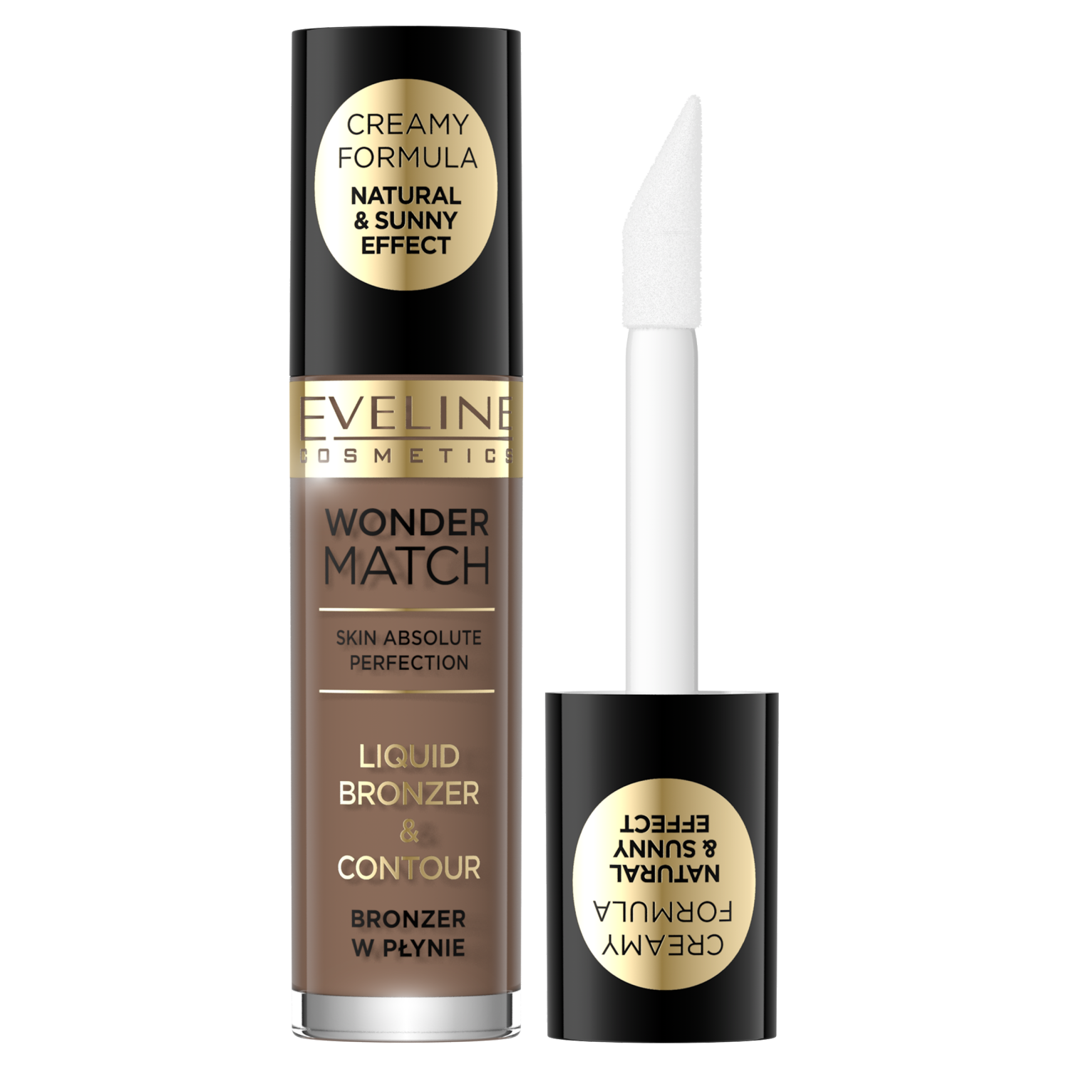 Eveline Cosmetics Wonder Match bronzer w płynie do twarzy 02, 4,5 ml