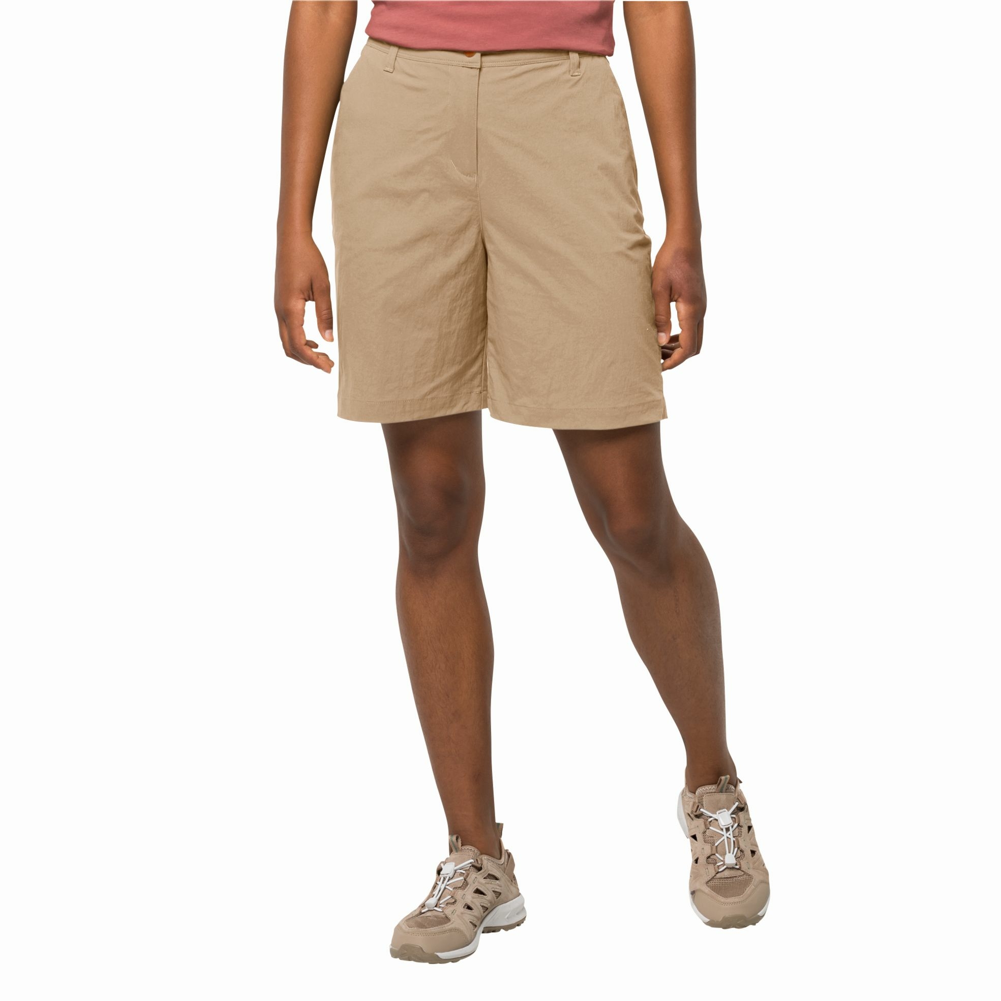 Krótkie spodenki damskie Jack Wolfskin DESERT SHORTS W sand storm - 40