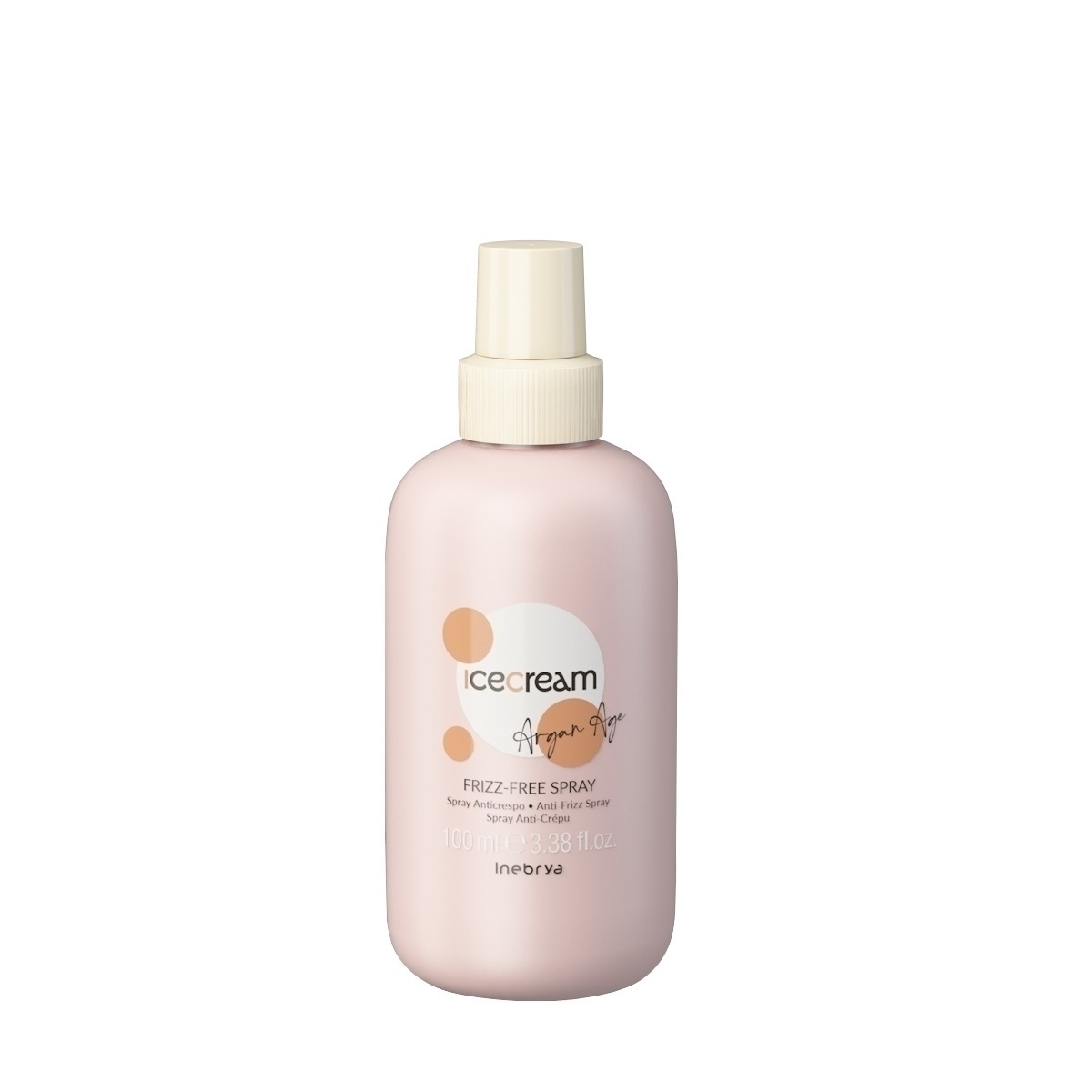 Inebrya Ice Cream Argan Age ultra lekki spray zapobiegający puszeniu się włosów, 100 ml