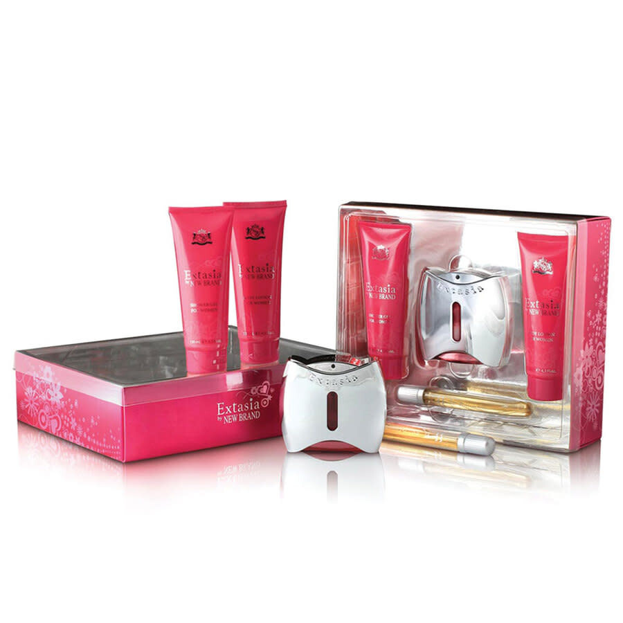 New Brand Extasia For Women zestaw: woda perfumowana damska, 100 ml  + balsam do ciała, 130 ml + żel pod prysznic, 130 ml + woda perfumowana damska...