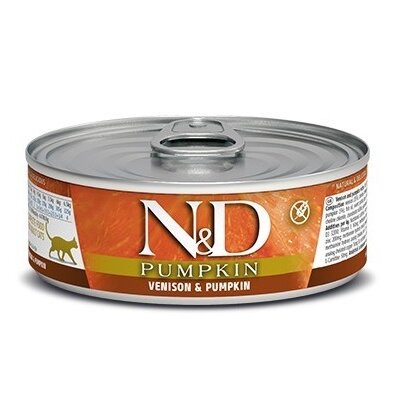 Karma dla kota FARMINA N&D Dziczyzna z dynią 70 g