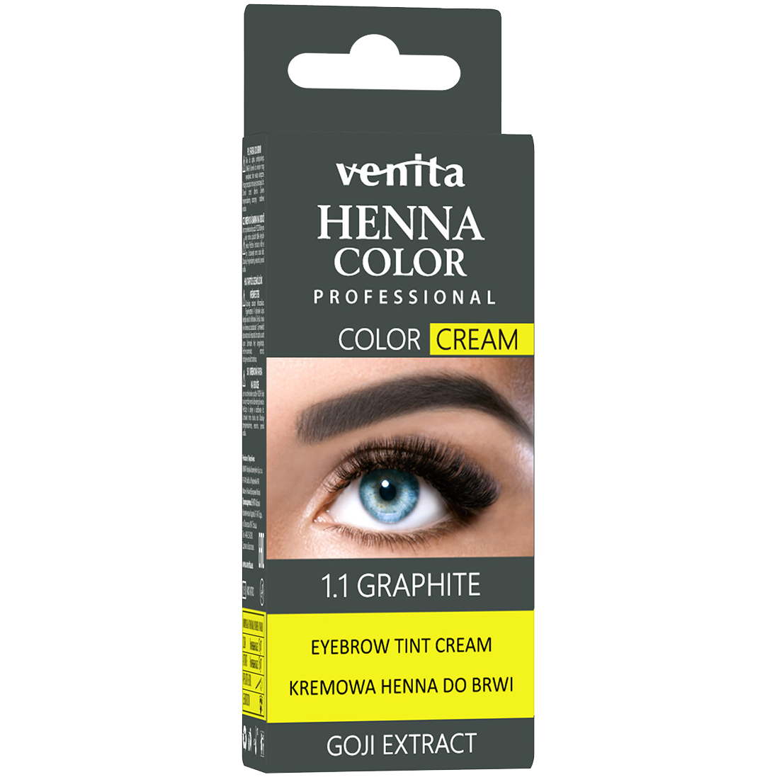 Venita Henna Color henna w kremie do brwi grafitowa, 15 g