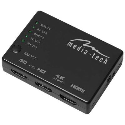 Adapter MEDIA-TECH 5x HDMI 4K