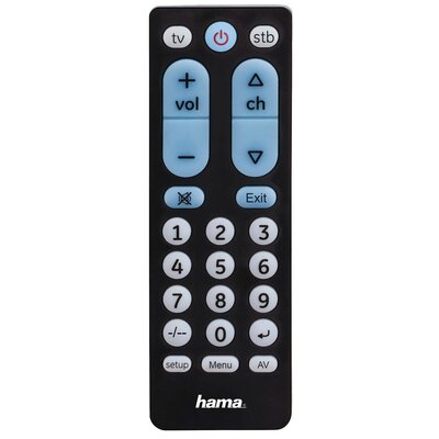 Pilot uniwersalny HAMA 2w1 Duże przyciski