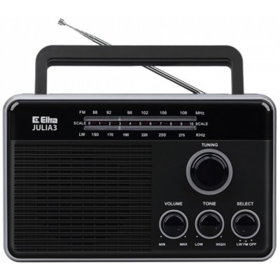 Radio ELTRA Julia 3 Analogowe Przenośne Czarny