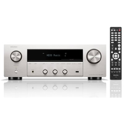 Amplituner Stereo DENON DRA-900H Srebrny, 8K, HDMI eARC, tryby dla graczy VRR, QFT, ALLM,BT, AirPlay2, Wi-Fi, Multiroom HEOS