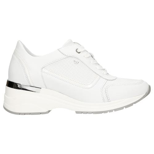 Wojas Białe Sneakersy Damskie Na Podwyższonej Podeszwie