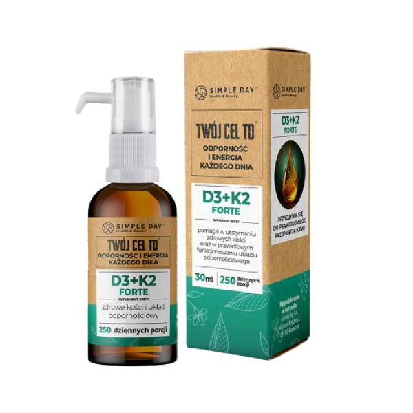 Twój Cel To D3+K2 Forte suplement diety D3+K2 Forte, 30 ml