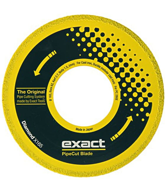 Tarcza diamentowa do cięcia żeliwa EXACT DIAMOND X165 mm