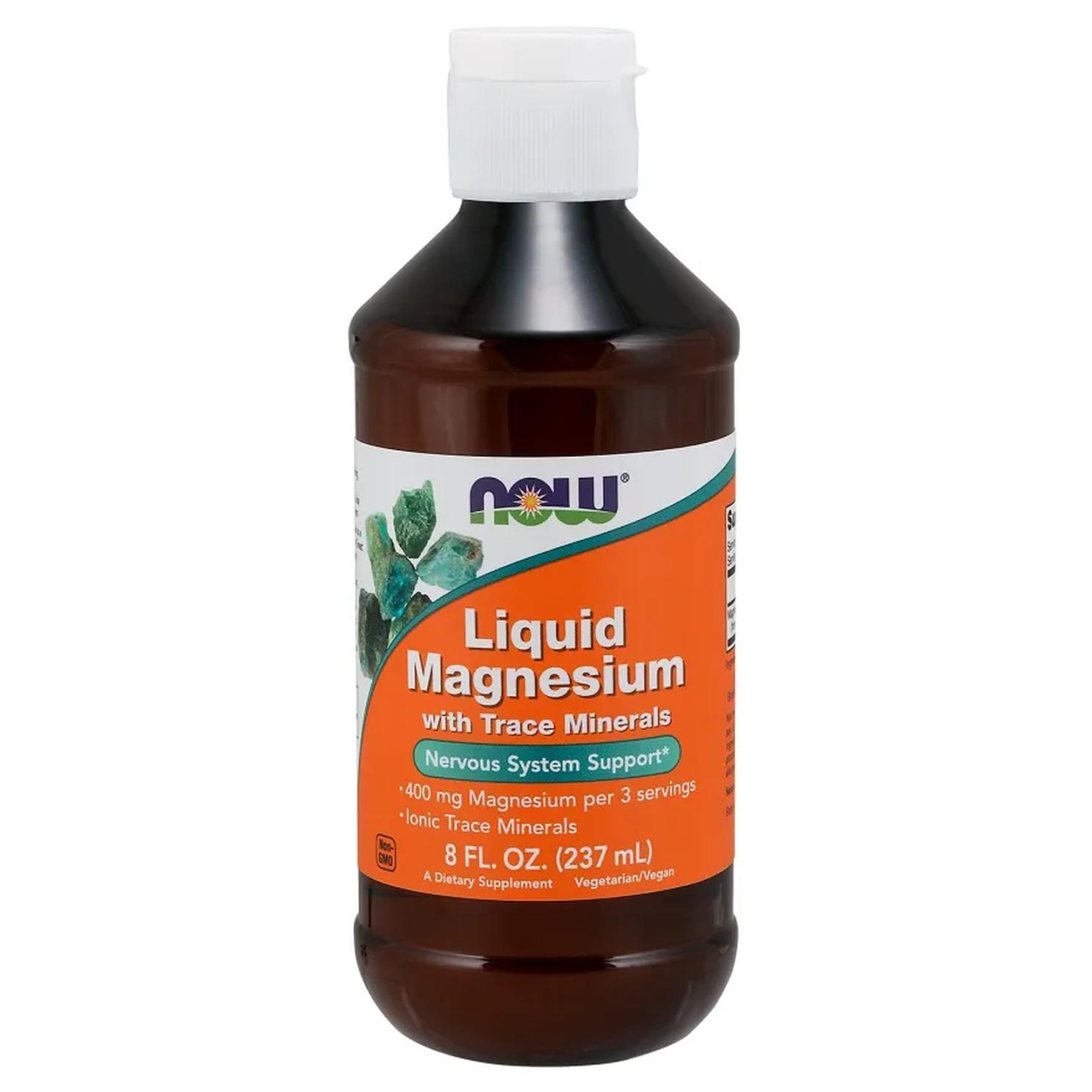 Now Foods suplement diety magnez w płynie, 237 ml