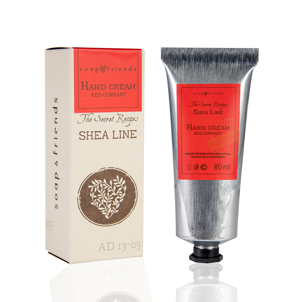 Soap&Friends Shea Line krem do rąk porzeczka, 80 ml