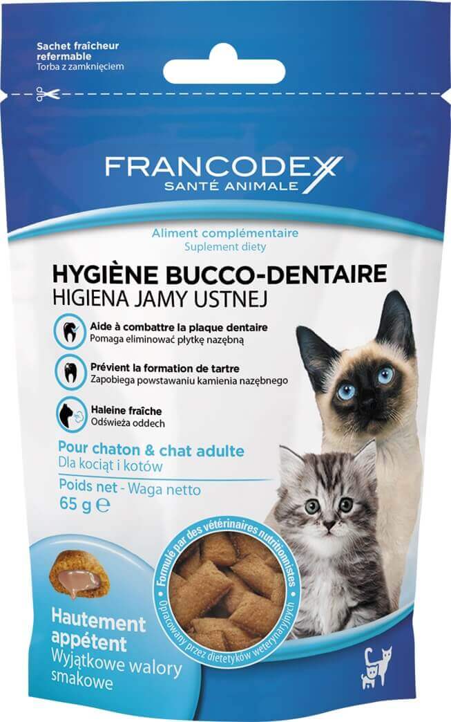 FRANCODEX Przysmak Dla Kociąt I Kotów - Higiena Jamy Ustnej 65 g