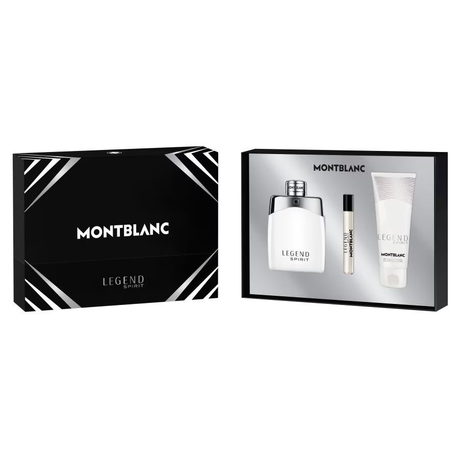 Mont Blanc Legend Spirit Pour Homme zestaw: woda toaletowa męska, 100 ml  + miniatura wody toaletowej, 7,5 ml + żel pod prysznic, 100 ml