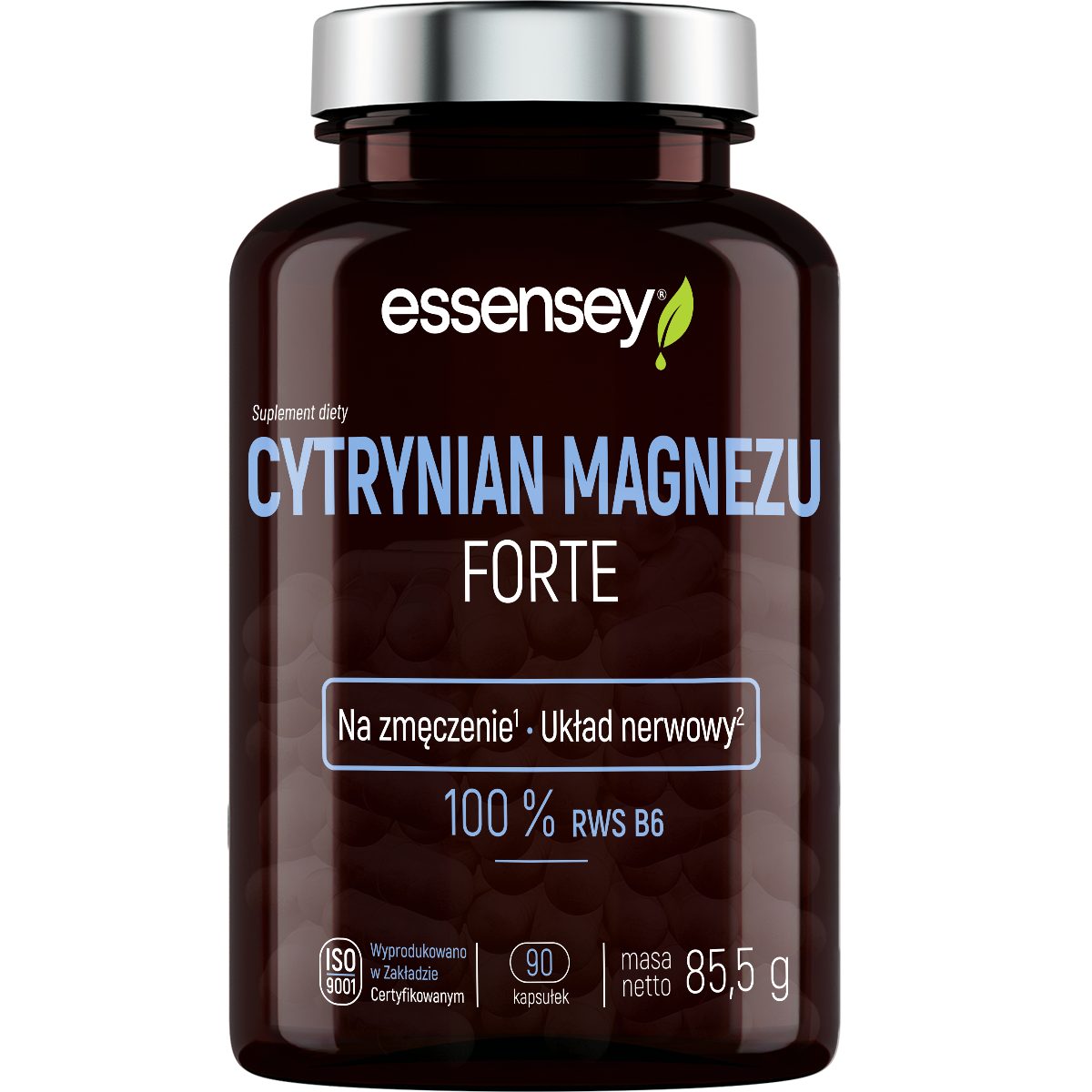Essensey Cytrynian Magnezu Forte suplement diety, 90 kaps./1 opak.