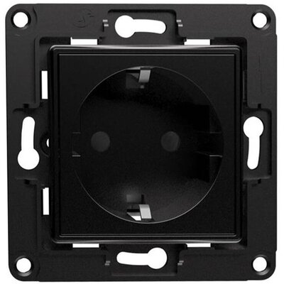 Gniazdko ścienne SHELLY Wallsocket Czarny