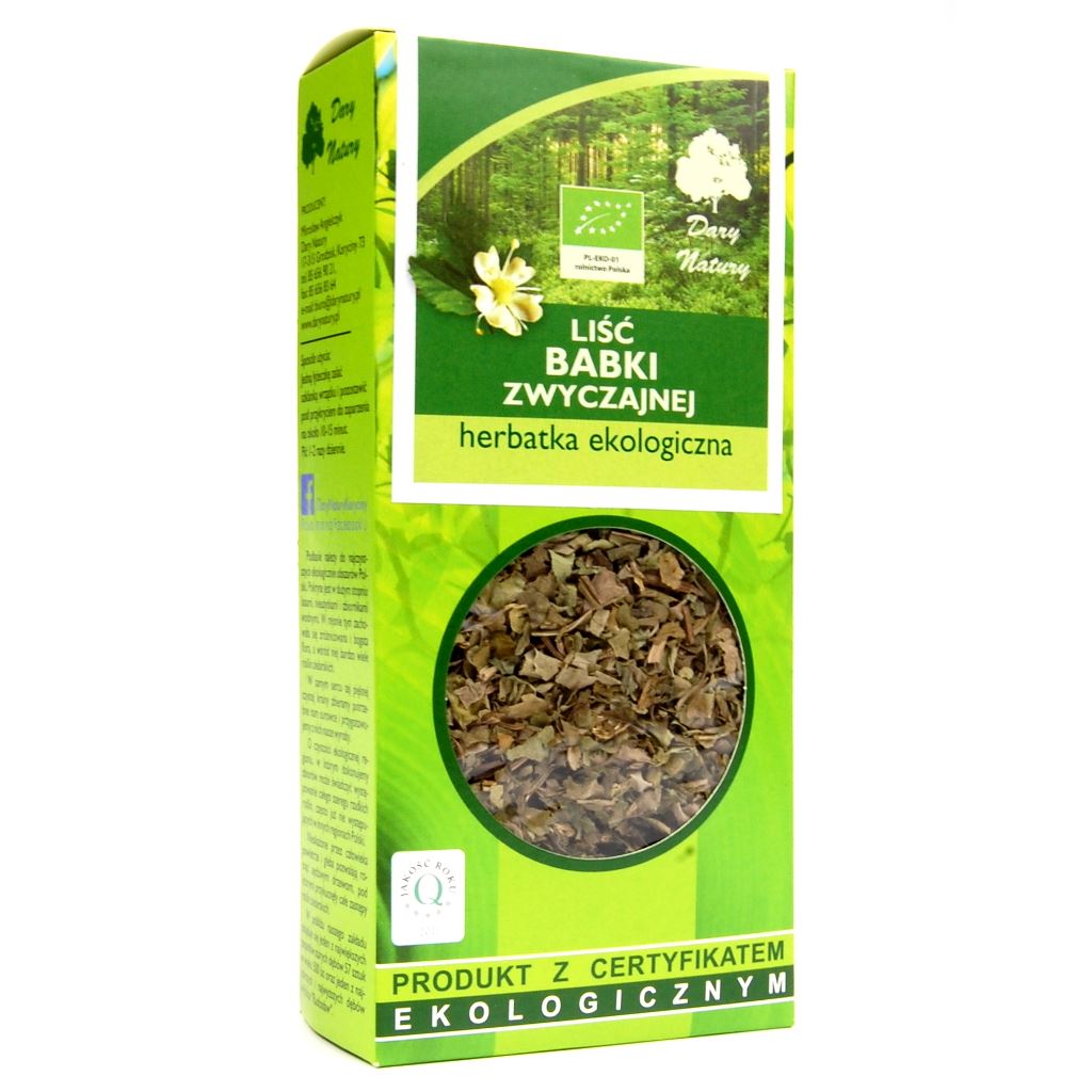 Babka zwyczajna - szerokolistna liść BIO 50g (Dary Natury)