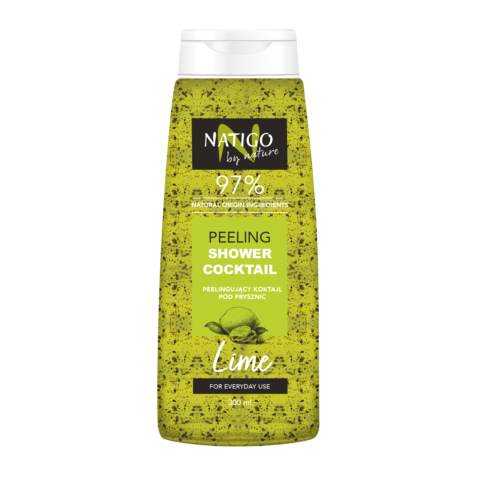Natigo By Nature Lime peelingujący żel pod prysznic limonka, 300 ml