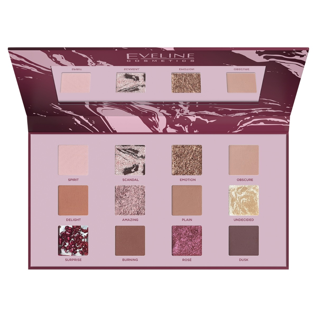 Eveline Cosmetics Shocking Nudes Paleta 12 cieni do powiek, 1 szt.