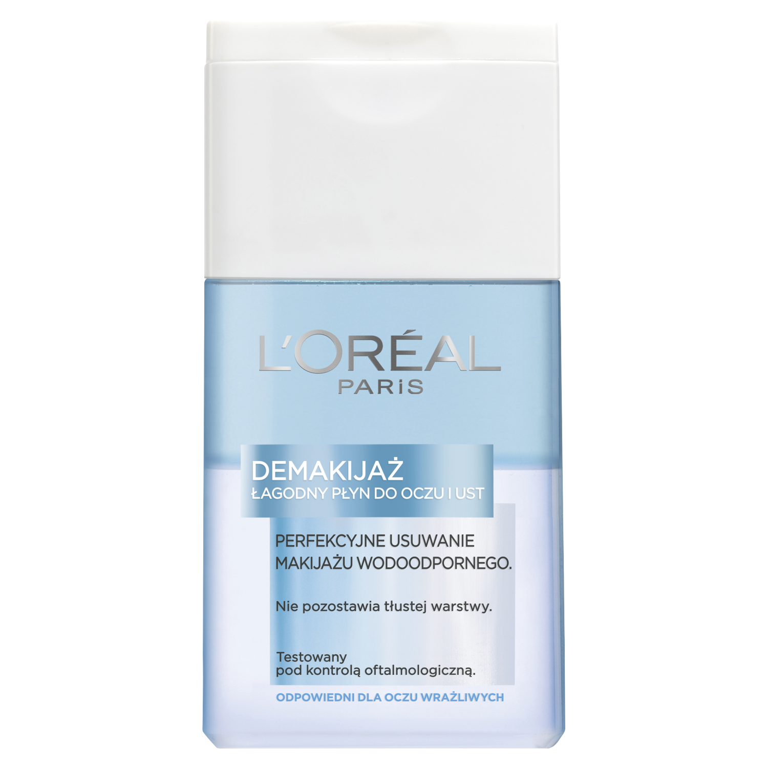L'Oréal Paris dwufazowy delikatny płyn do demakijażu oczu, 125 ml