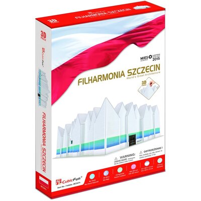 Puzzle 3D CUBIC FUN Budowle Świata Filharmonia Szczecińska MC247H (98 elementów)