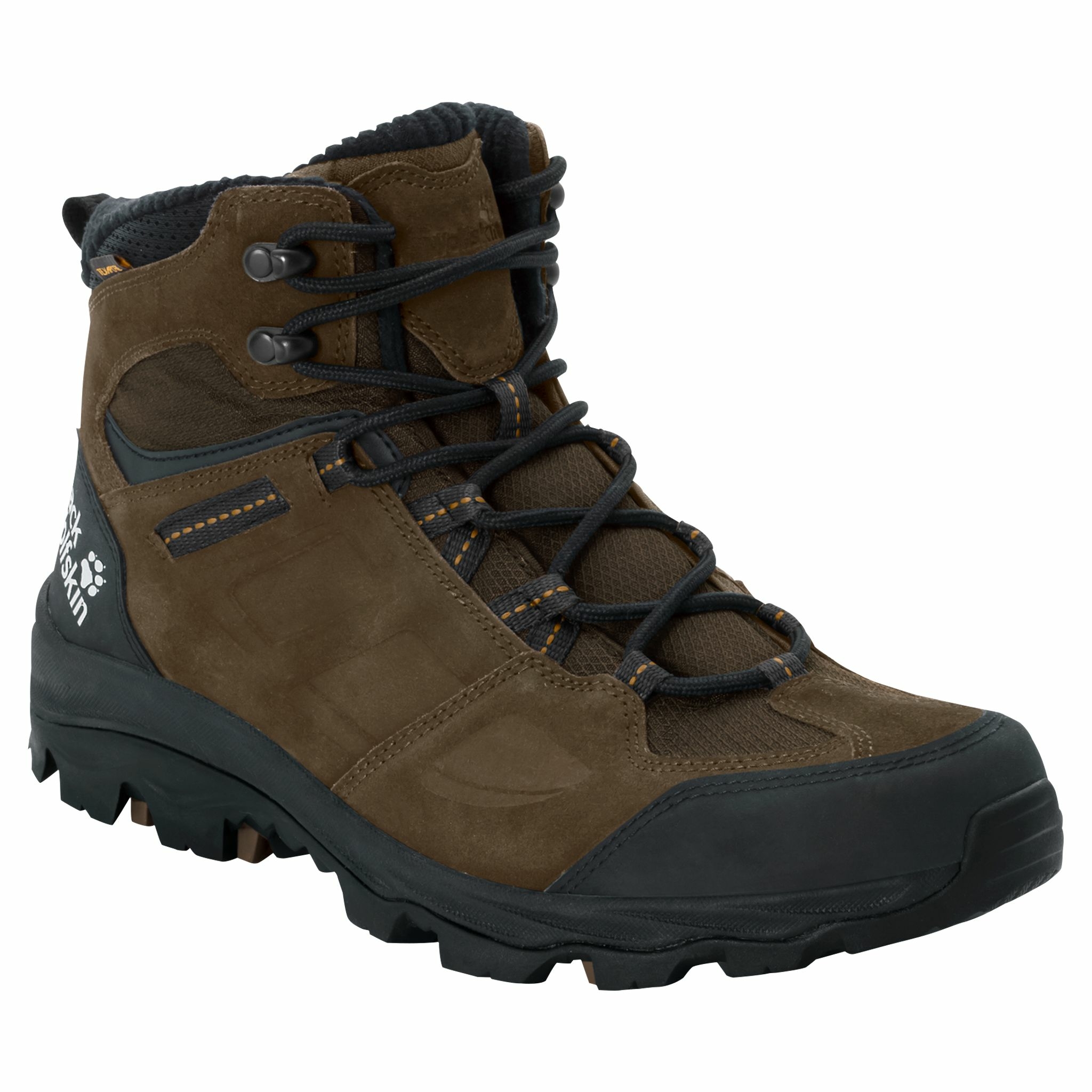 Buty zimowe męskie Jack Wolfskin VOJO 3 WT TEXAPORE MID M brown / phantom - 45,5