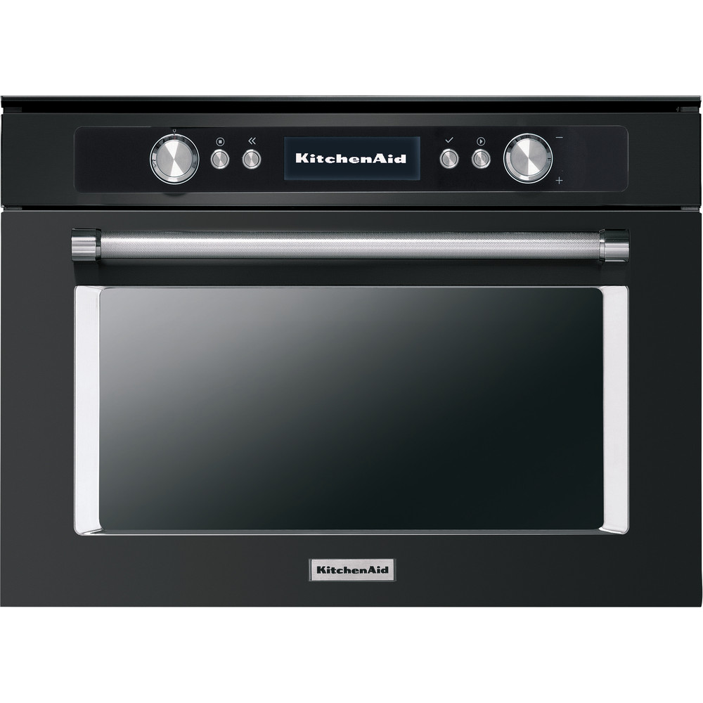 KitchenAid - kompaktowy piekarnik konwekcyjno - parowy czarna stal, 45 cm