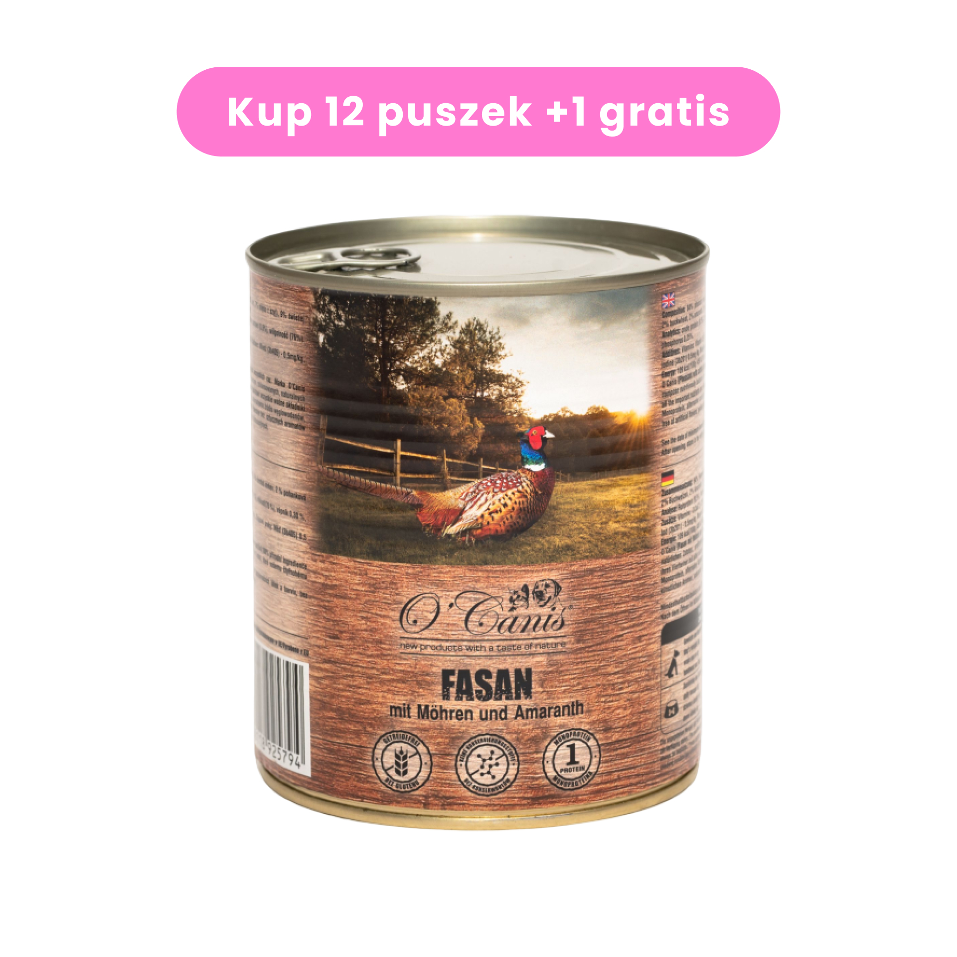 O'Canis bażant z marchewką - puszka 800g