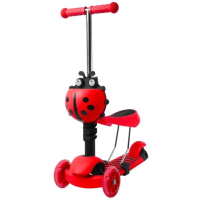 Hulajnoga dla dzieci INDIANA Biedronka D1 3w1 Czerwony
