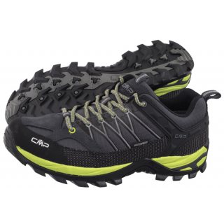 Buty Trekkingowe CMP Rigel Low Trekking Shoes Wp 3Q54457 72UN Antracite-Limegreen