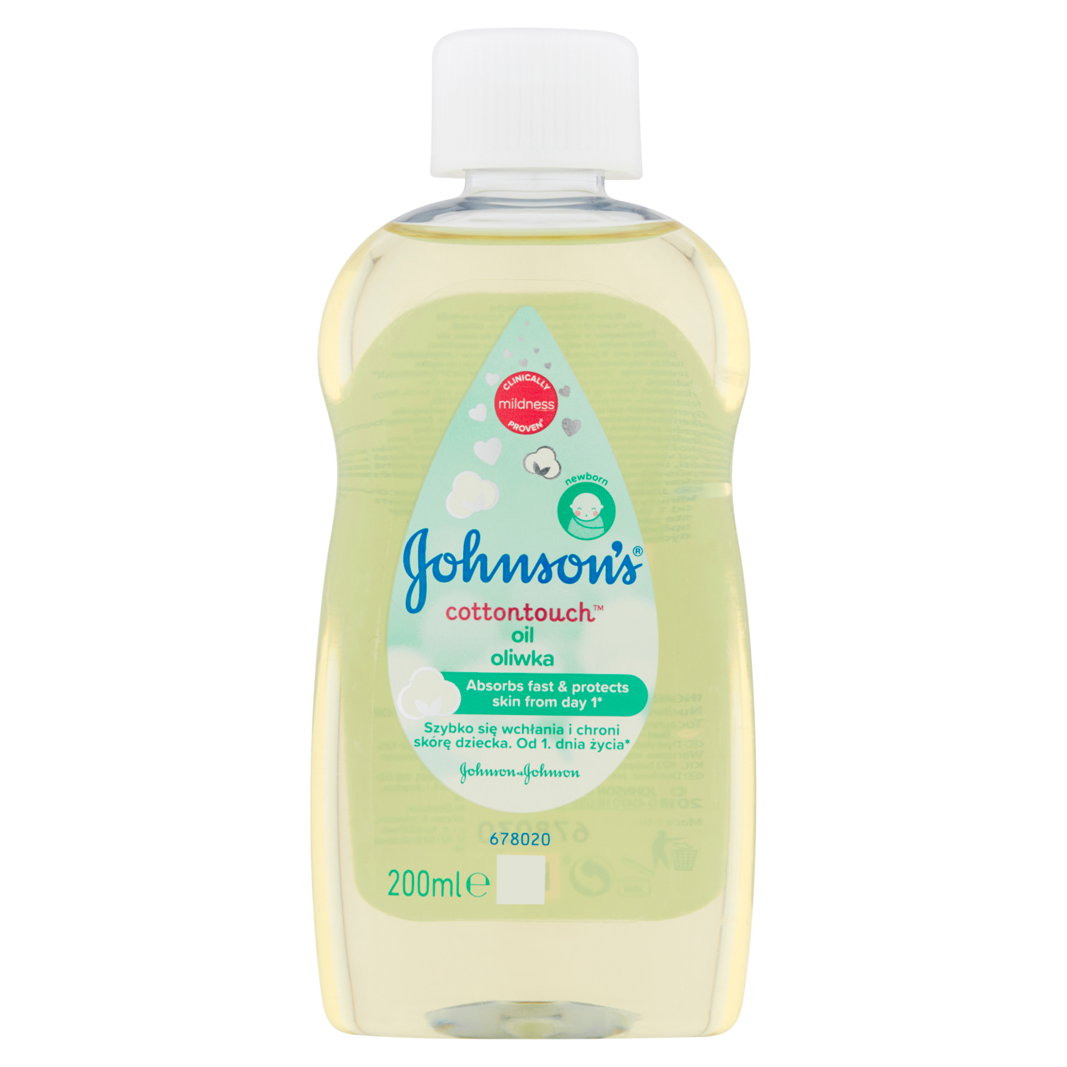Johnson's Baby Cotton Touch Oliwka Do Ciała Dla Dzieci 200 Ml