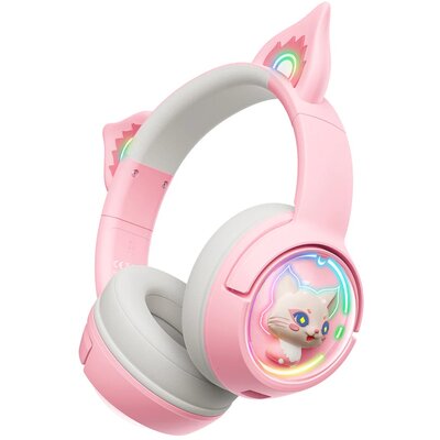 Słuchawki ONIKUMA B5 CAT Bezprzewodowe, Nauszne Różowy